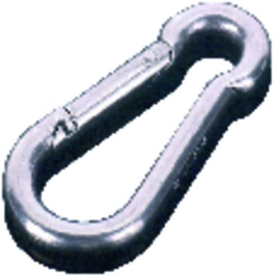Feuerwehr-Karabinerhaken gelb verzinkt 60 x 6mm