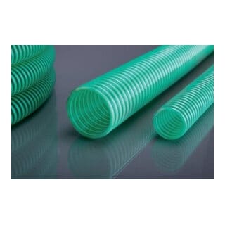 PVC Saug- und Druckschlauch 10 grün/transparent 19x2,4, 50 m