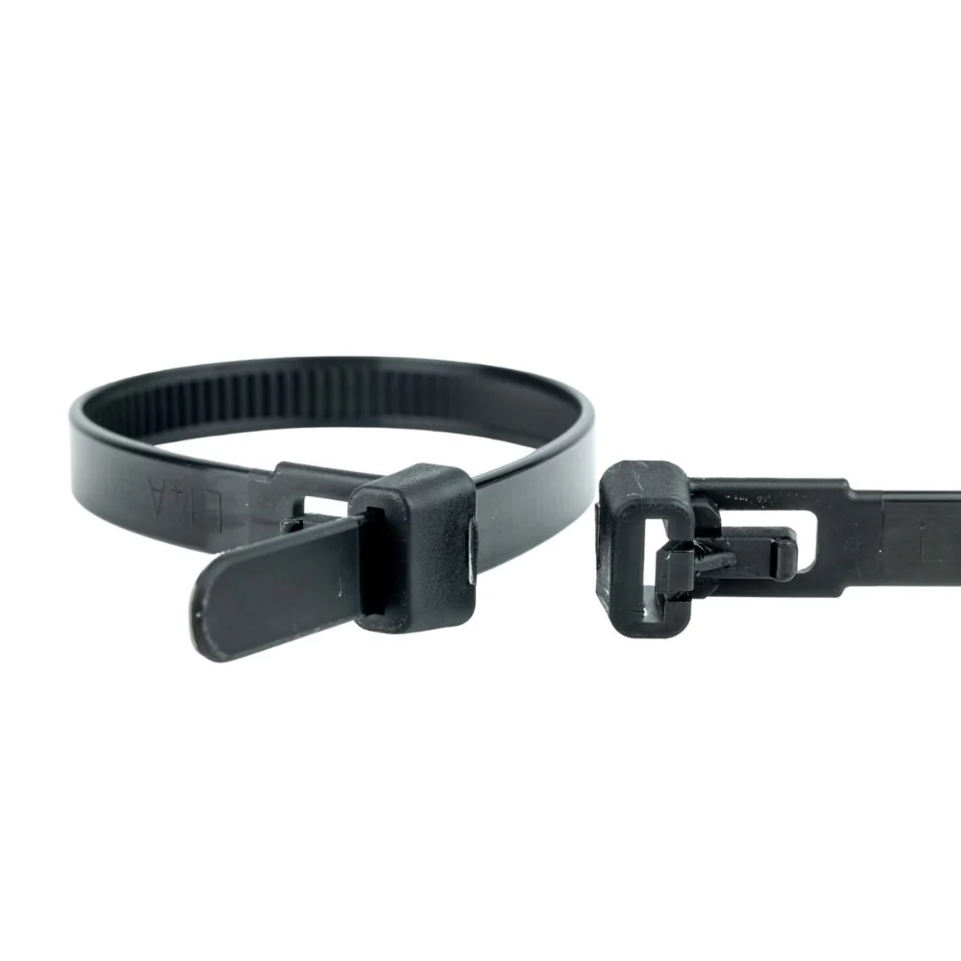 1000 Kabelbinder Wiederlösbar 120 X 7,6mm Schwarz