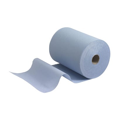 Slimroll Handtuchpapierrolle blau 1-lagig, 165m Rolle, 19,8cm, VE 6 Rollen