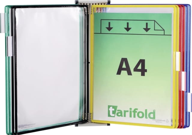 Wandsichttafelsystem A4 magnetisch mit 5 Tafeln