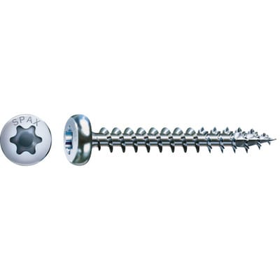 Universalschraube, 6,0 x 50mm, 100 Stück, Halbrundkopf, T-STAR plus, 4CU