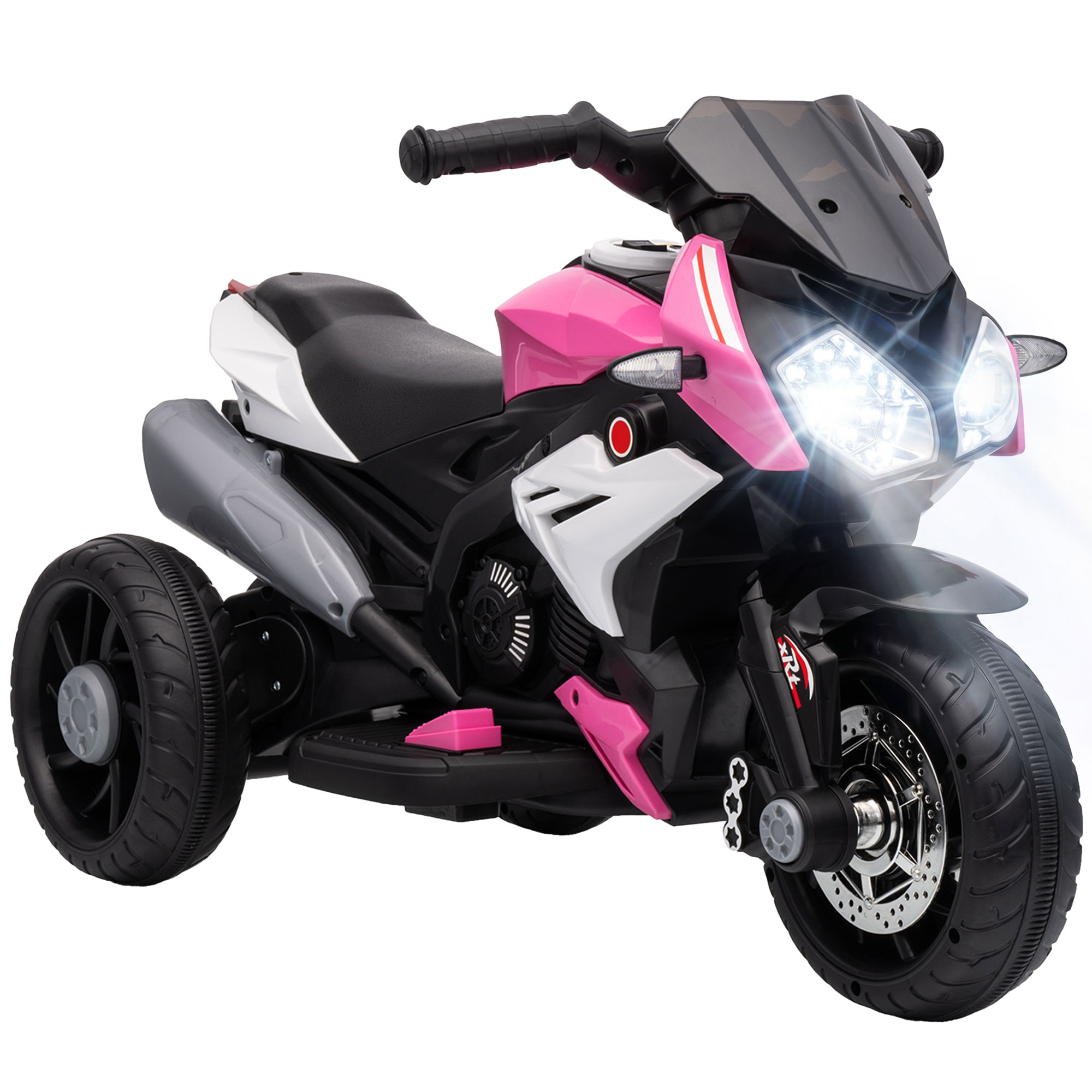 Elektrisches Dreirad (12 V) Für Kinder, Tretauto Für Kinder Von 3–5 Jahren, Mit Licht Und Sound, 86 X 42 X 52 Cm, Rosa