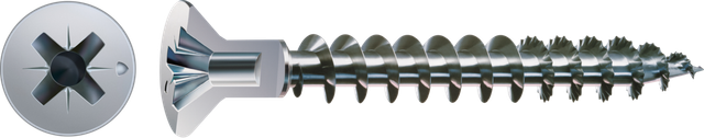 Universalschraube Senkkopf Stahl Z 2 4,5x25 mm,1000 Stk., Kopf