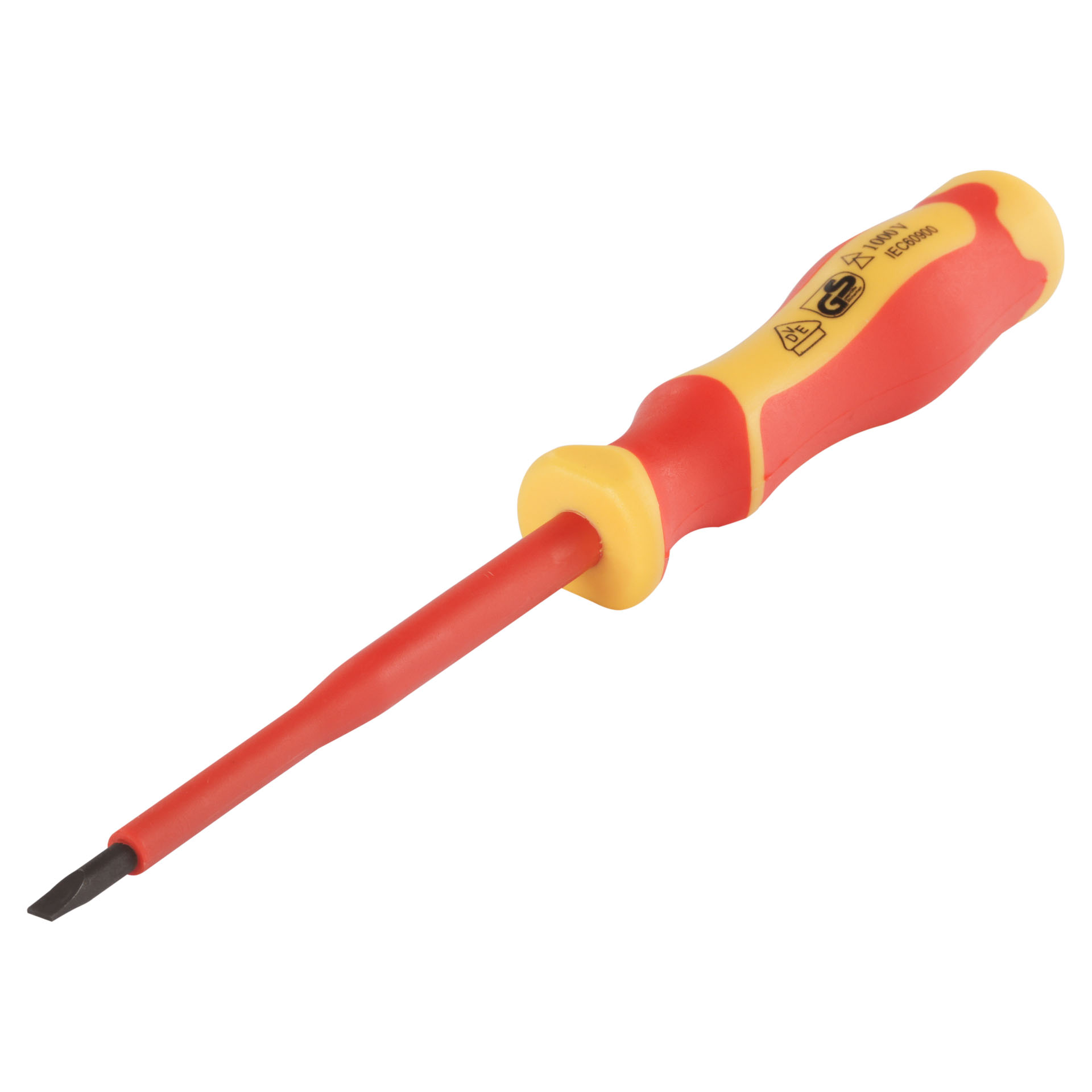 Isolierter Schraubendreher Flachschraubendreher Für Elektriker Vde Sl3x75mm Vorstahl