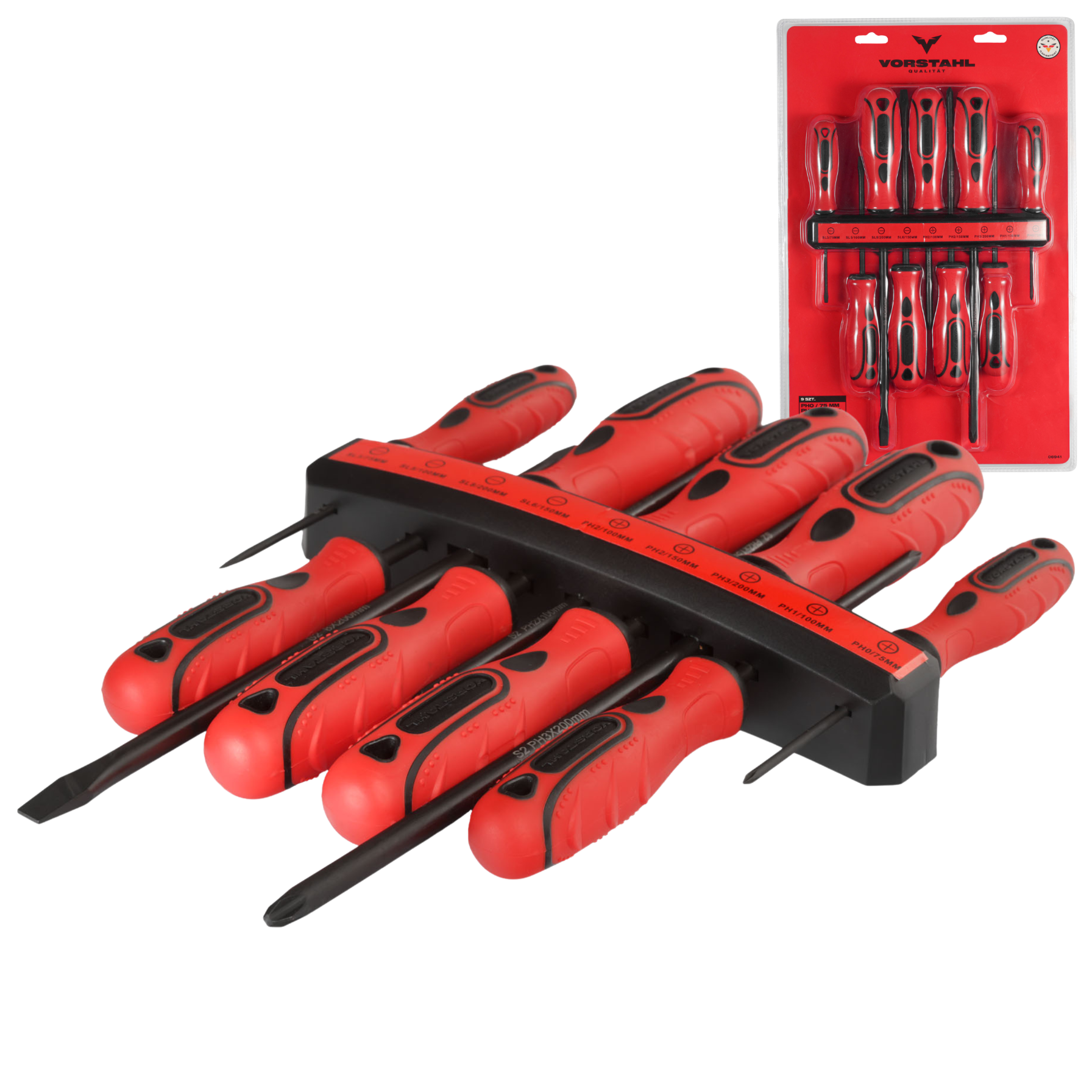Vorstahl S2 Stahl-schraubendreher-set (9-teilig)
