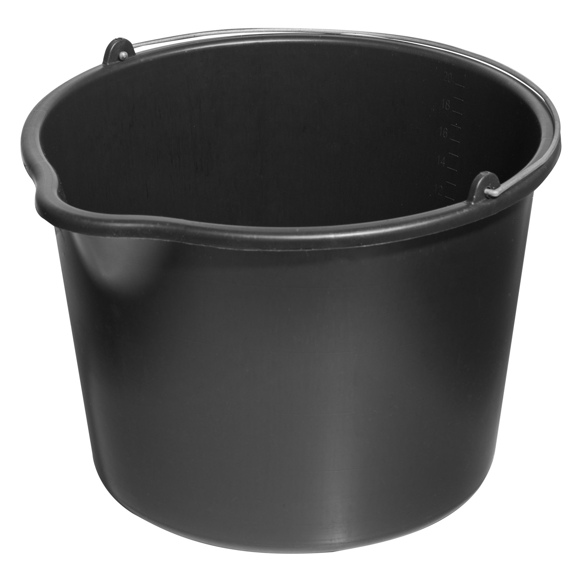 Baukübel Mit Trichter 20l Schwarz Für Vorstahl Betonmörtel