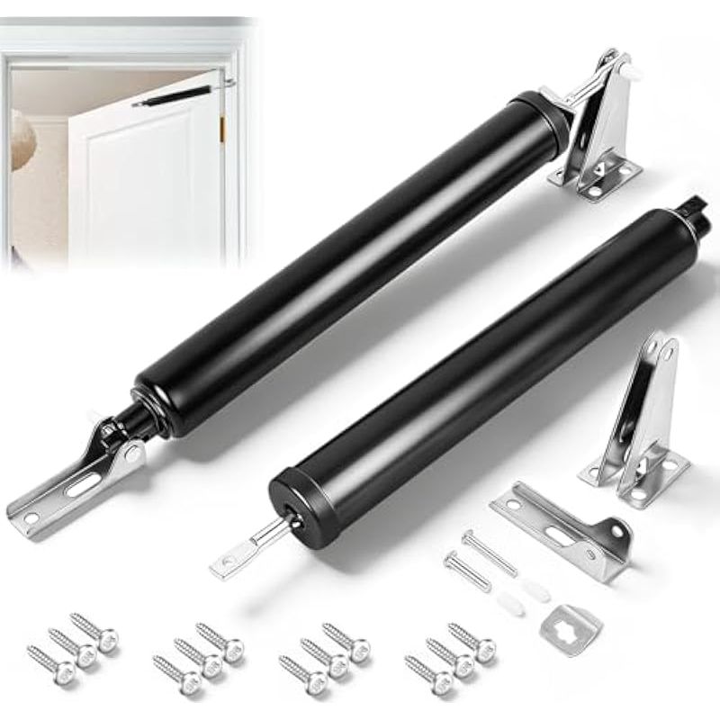 Set Mit 2 Automatischen Türschließern Für Innentüren – Soft-close-mechanismus – Türdämpfer Für Gartentüren – Für Fliegengittertüren Und Holztüren