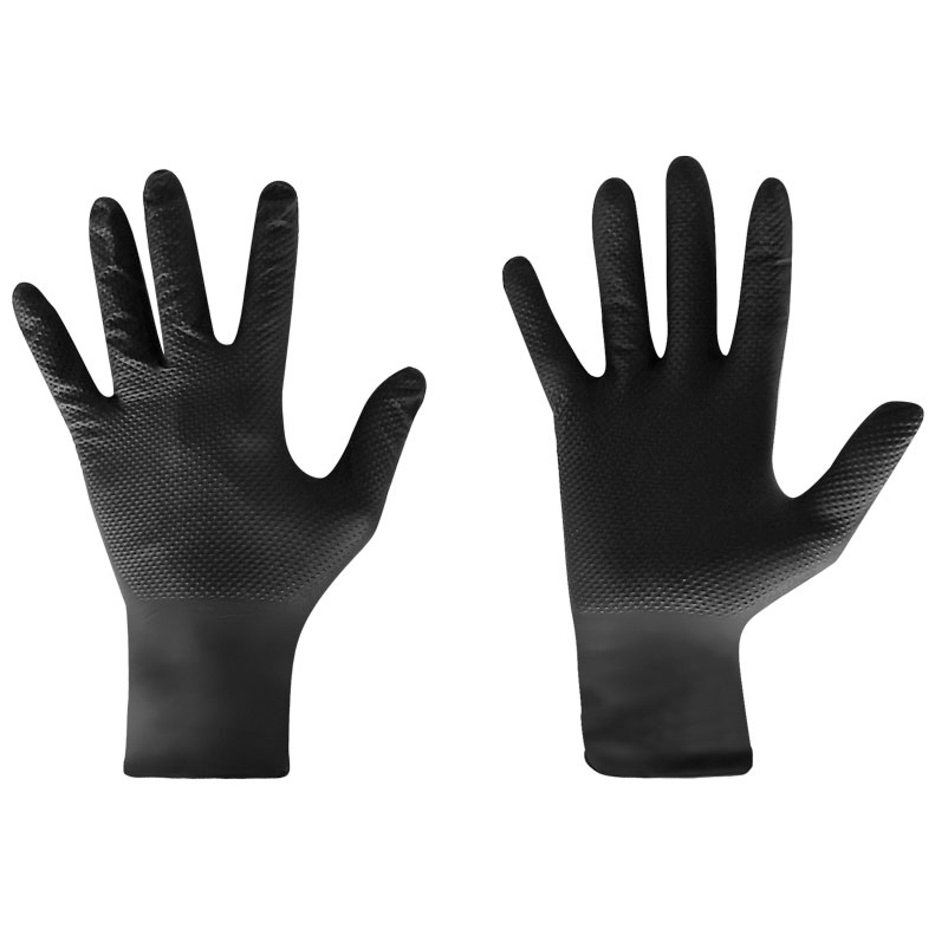 Einweg-nitrilhandschuhe Schwarz 100 Stück Xl-griff Superstark Vorstahl