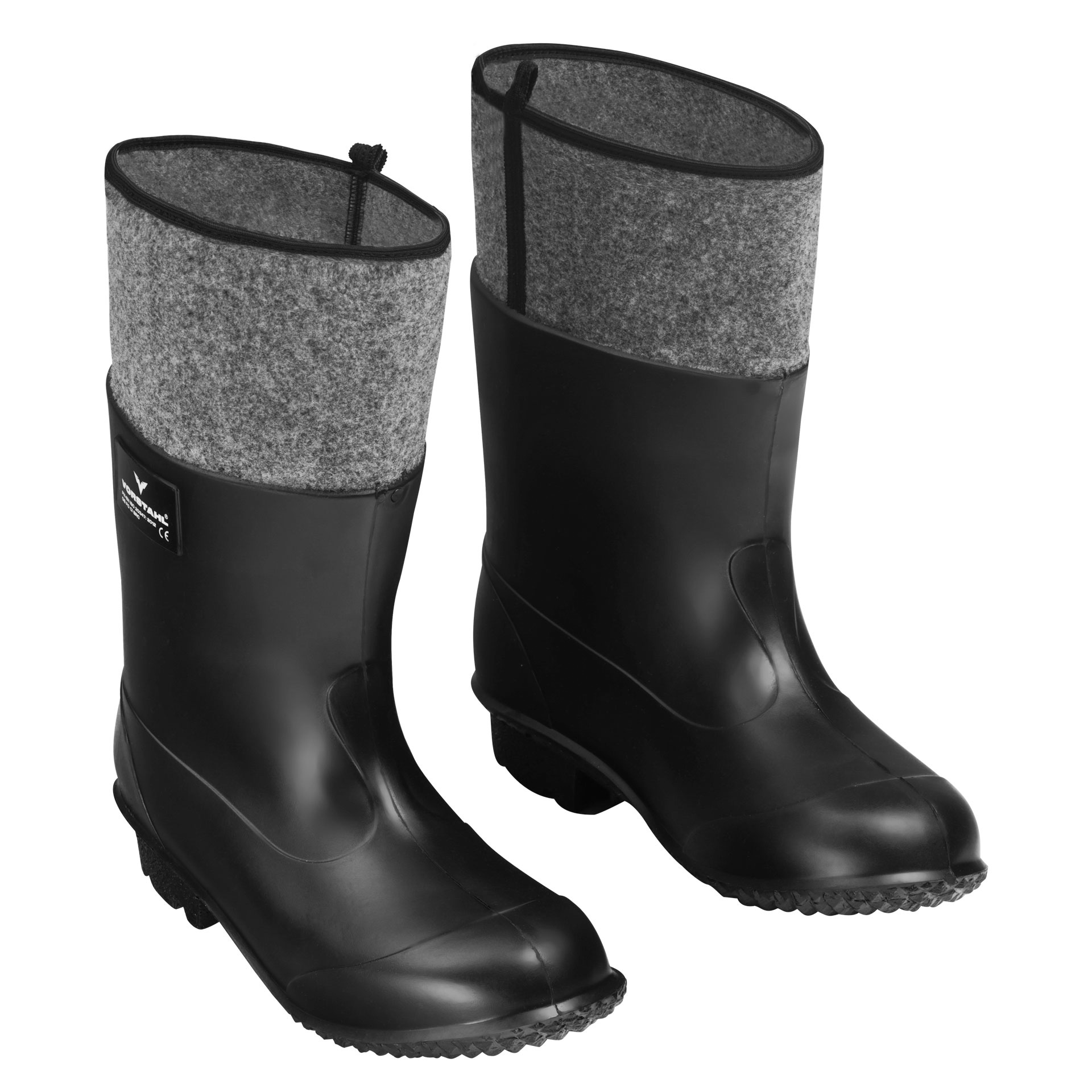 Herren-arbeitsgummistiefel, 43 Cm Hoch, Wasserdicht, Vorstahl