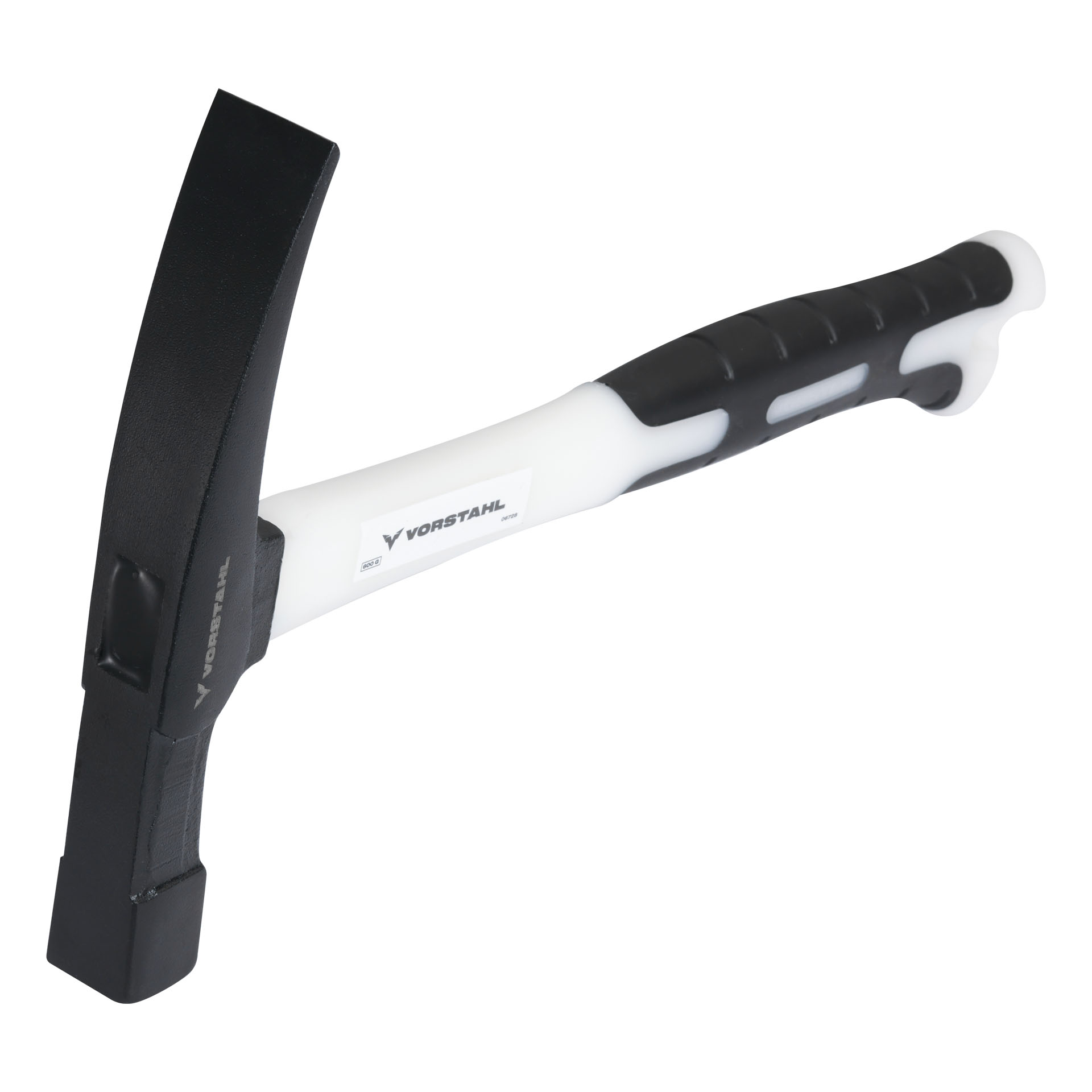 Maurerhammer, Geschmiedeter Stahl, Gehärtetes Fiberglas, Rheinisch 600 G Vorstahl