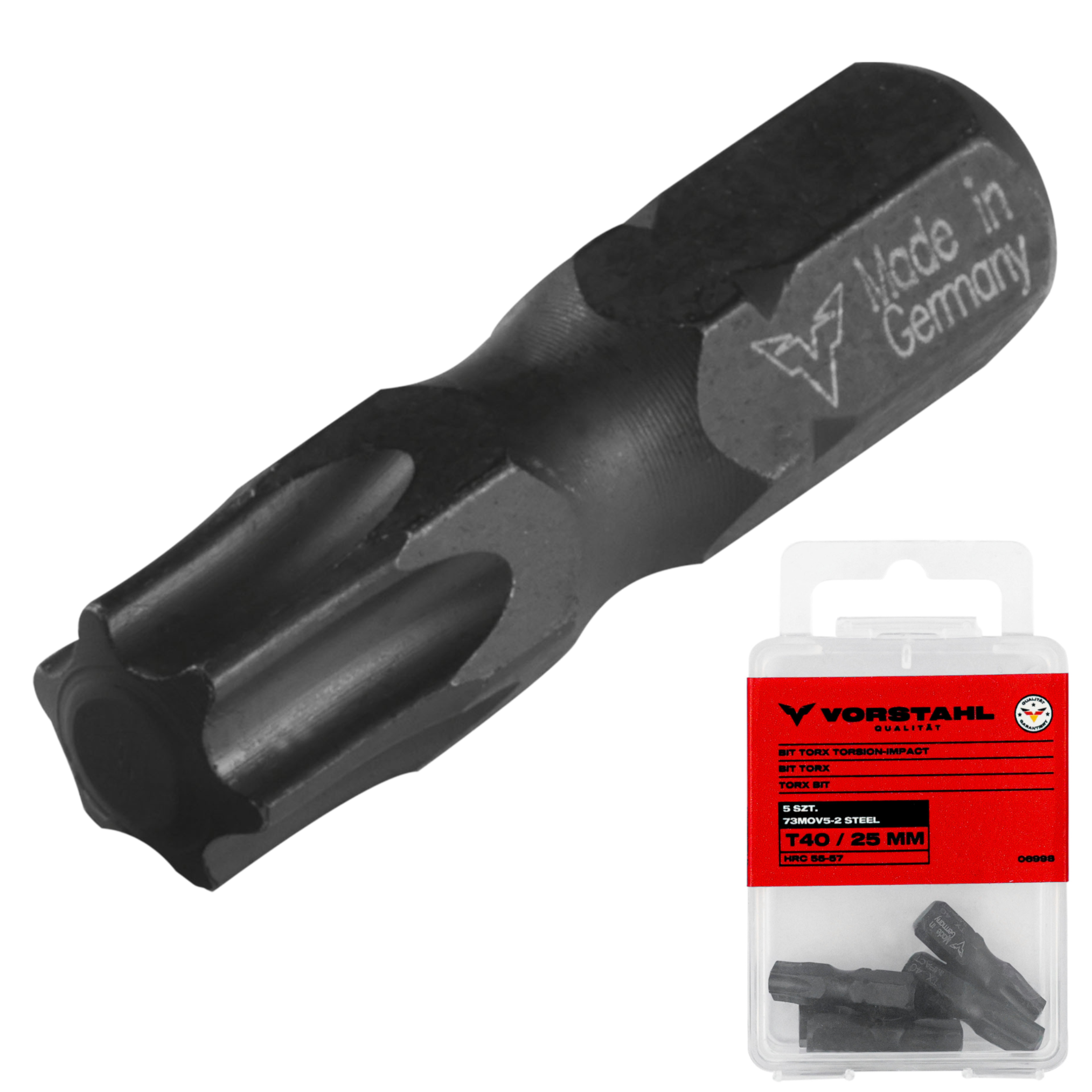 Set Mit 5 Torx-schlagbits (t27 X 25 Mm) Von Vorstahl