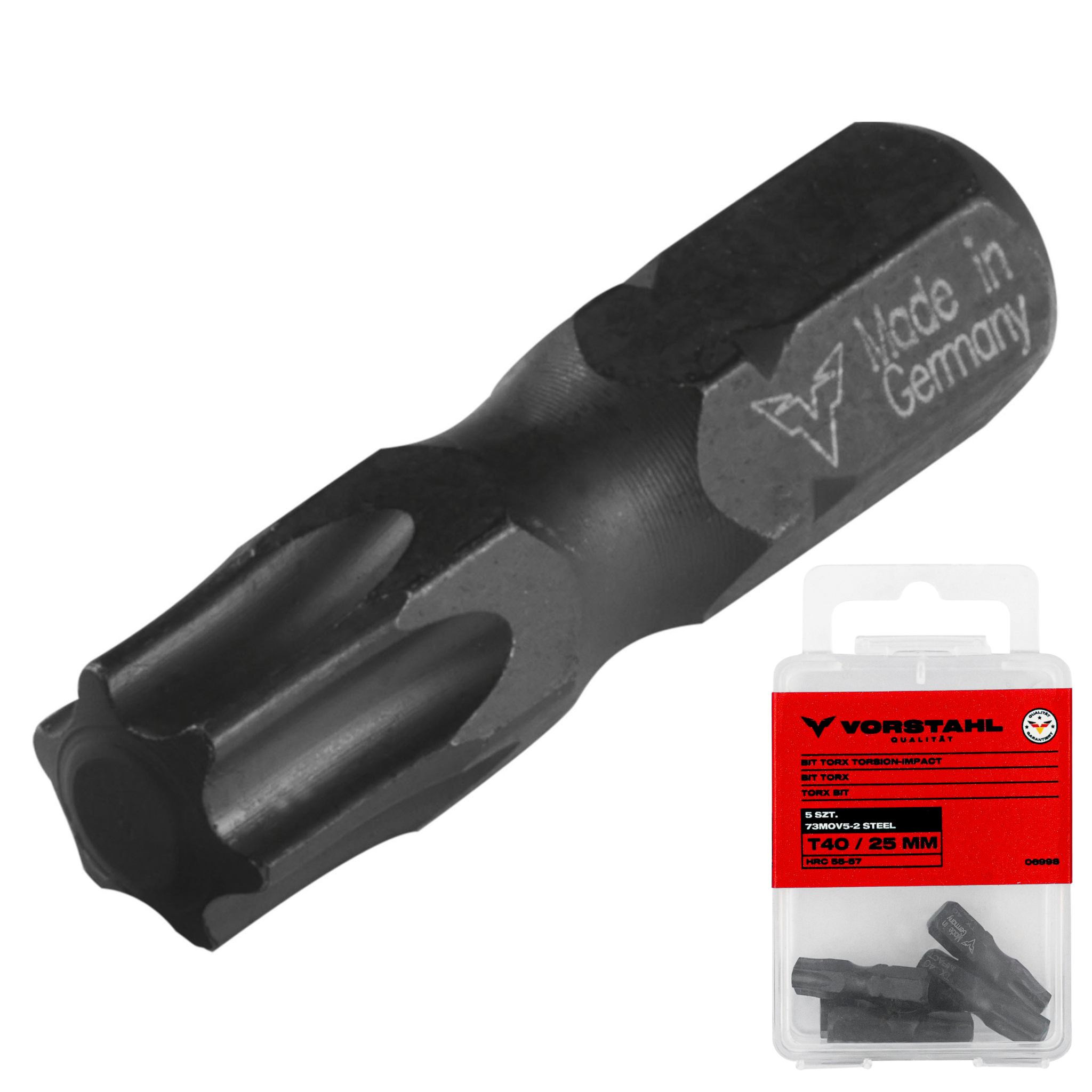 Set Mit 5 Torx-schlagbits (t15 X 25 Mm) Von Vorstahl
