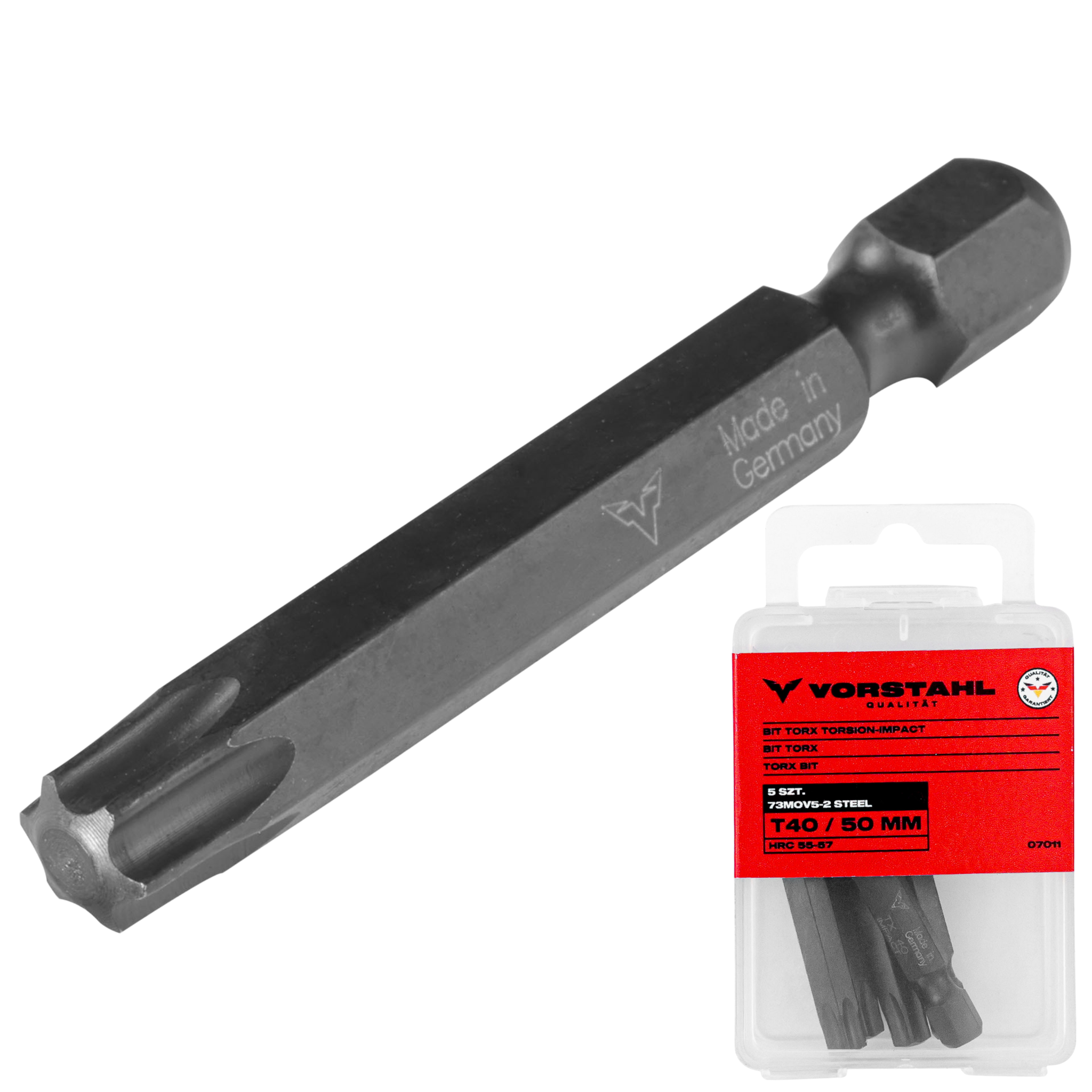 Set Mit 5 Torx-schlagbits (t15 X 50 Mm) Von Vorstahl