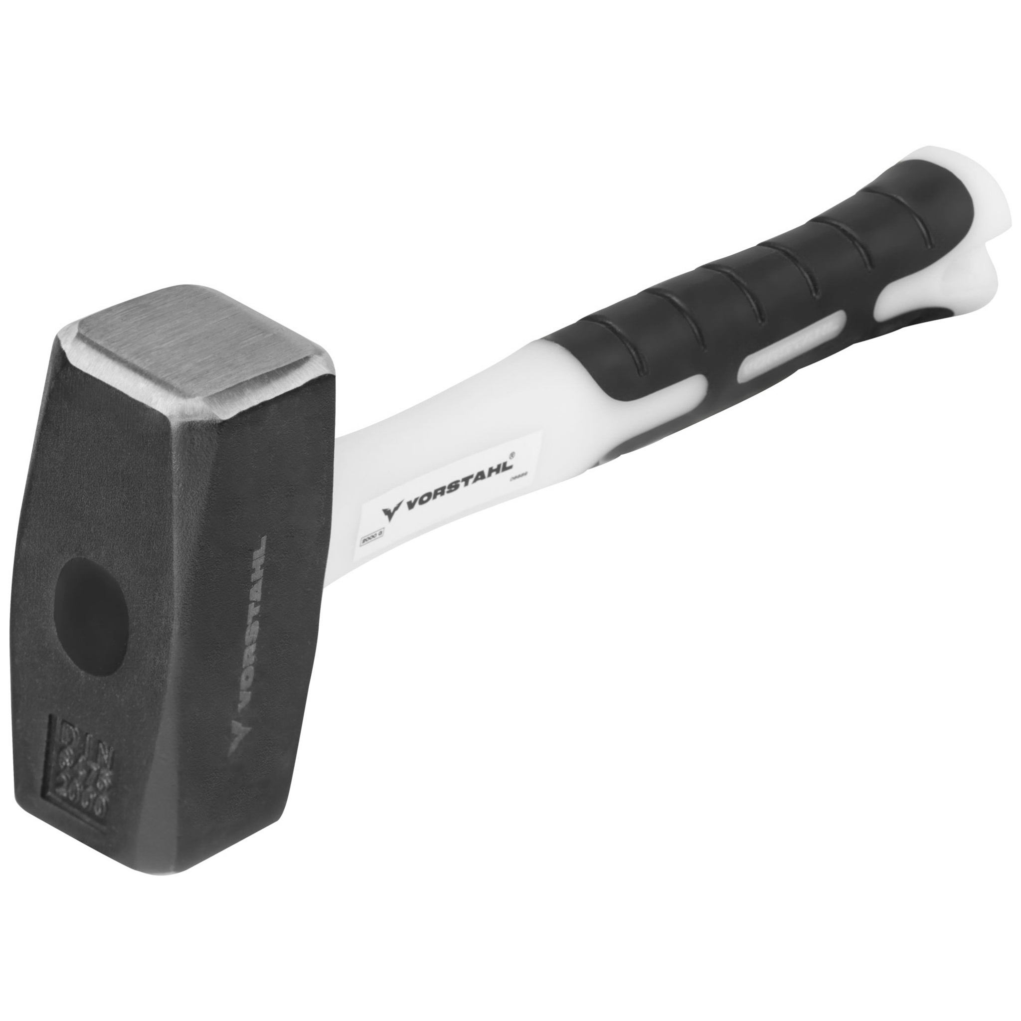 Steinmetzhammer Stahlhammer Geschmiedeter Fiberglasstiel 1,5 Kg Vorstahl