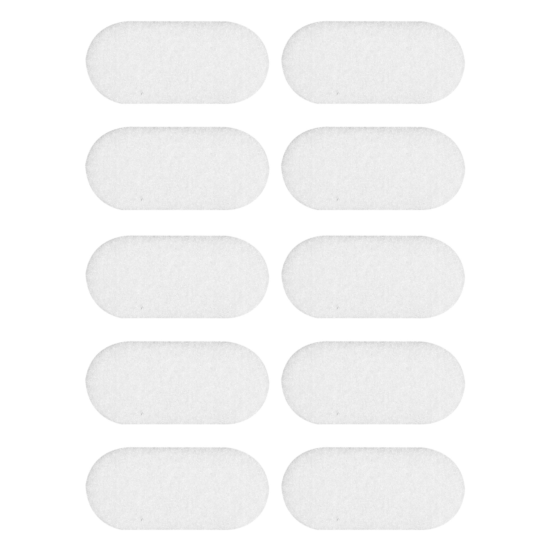 Selbstklebende Filzgleiter Weiß (10er-set) 20x44mm Vorstahl
