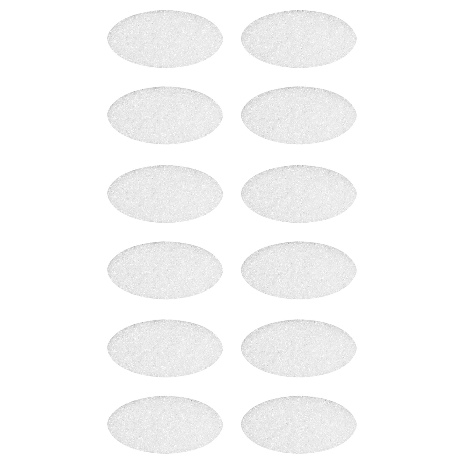 Selbstklebende Filzgleiter Weiß (12er-set) 15x30mm Vorstahl