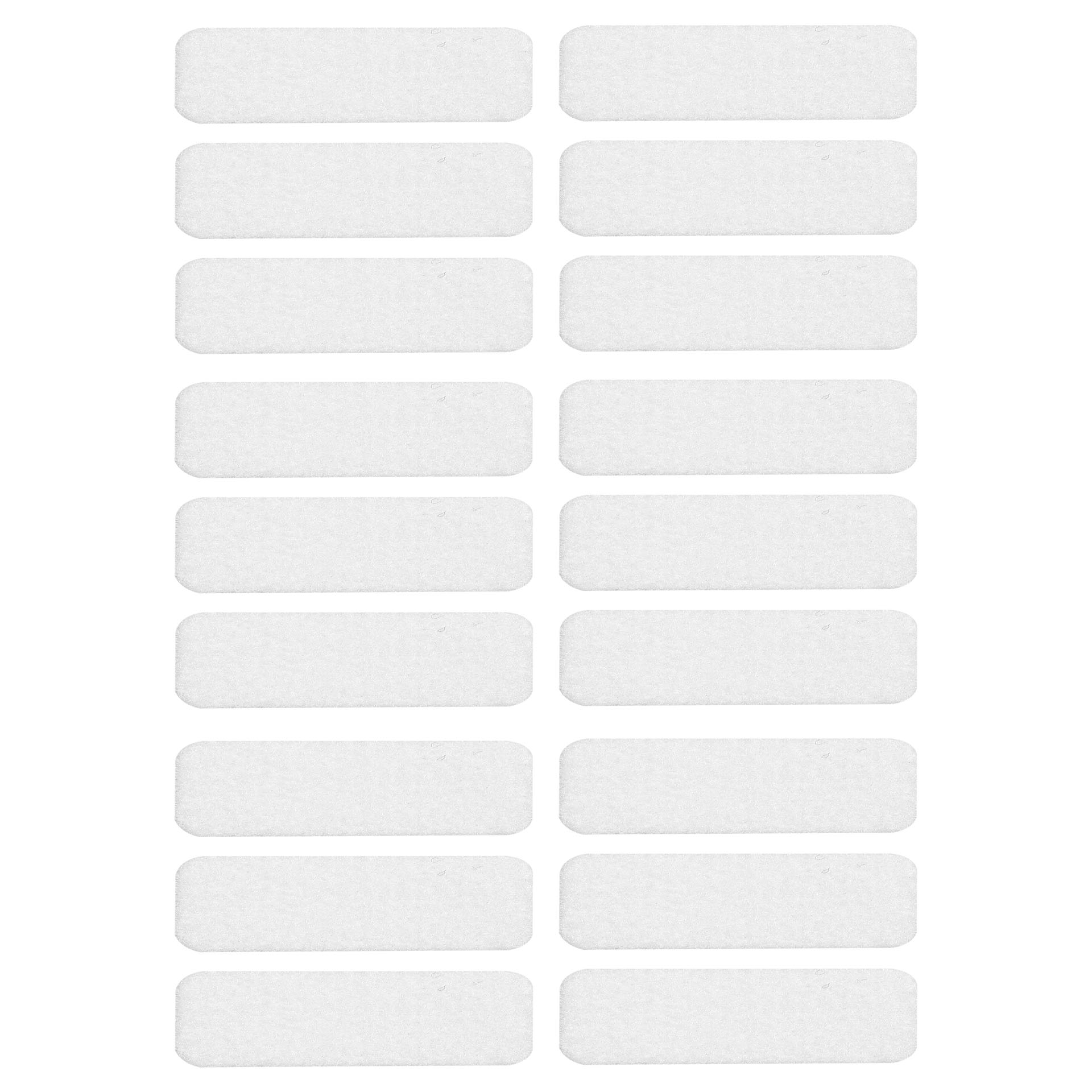Selbstklebende Filzgleiter Weiß (16er-set) 10x40mm Vorstahl