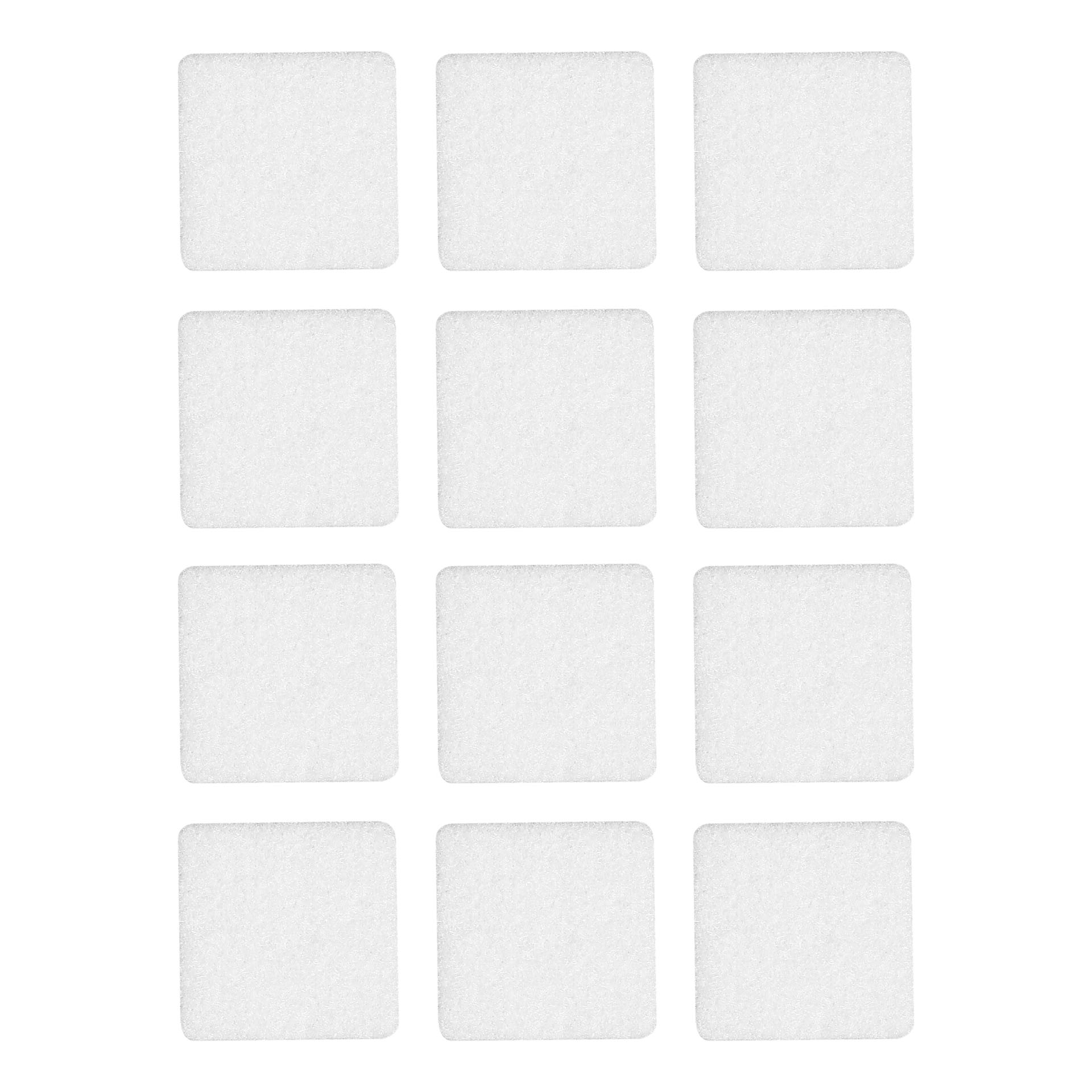Selbstklebende Filzgleiter Weiß (12er-set) 28x28mm Vorstahl