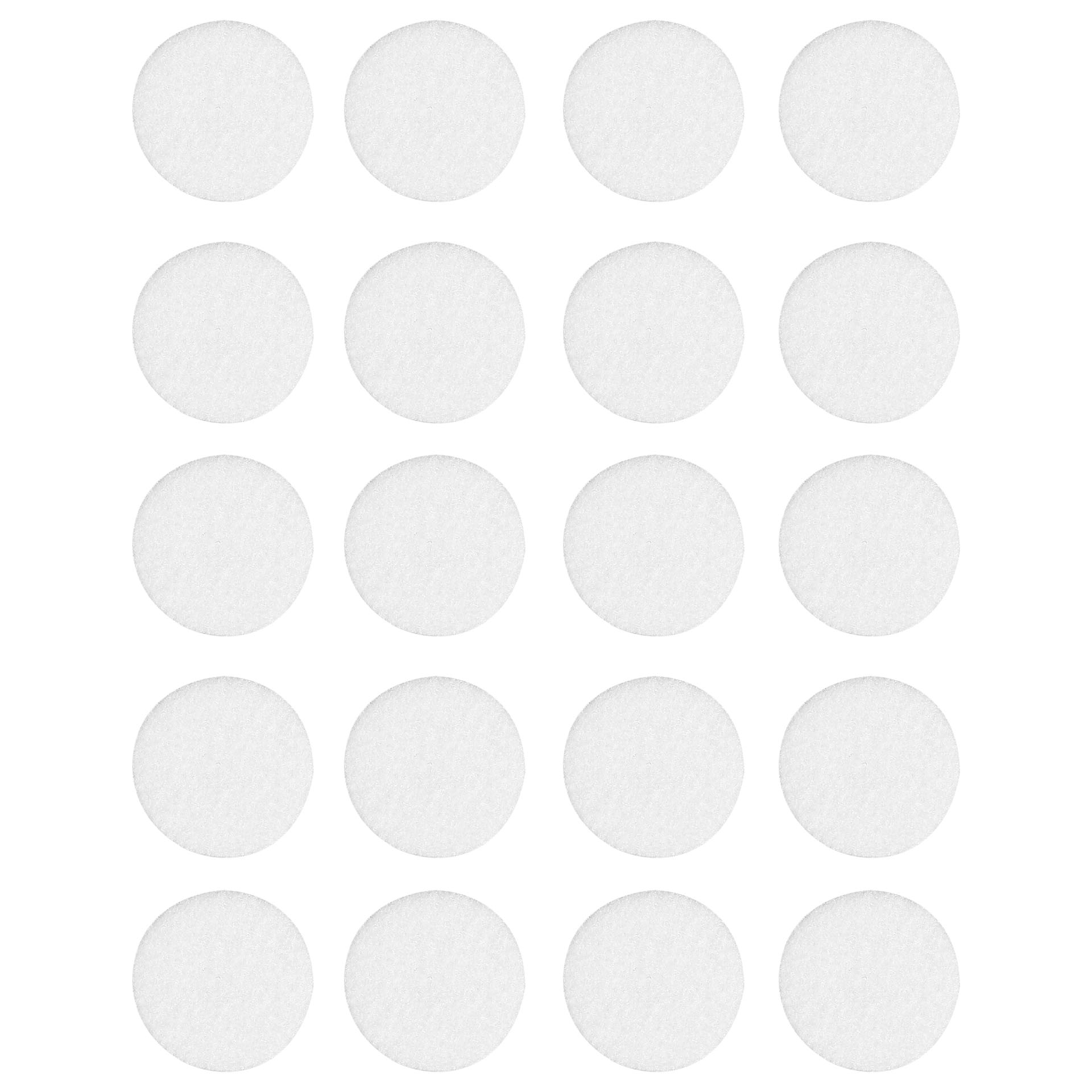 Selbstklebende Weiße Filzgleiter (20er-set) Fi 20 Mm Vorstahl
