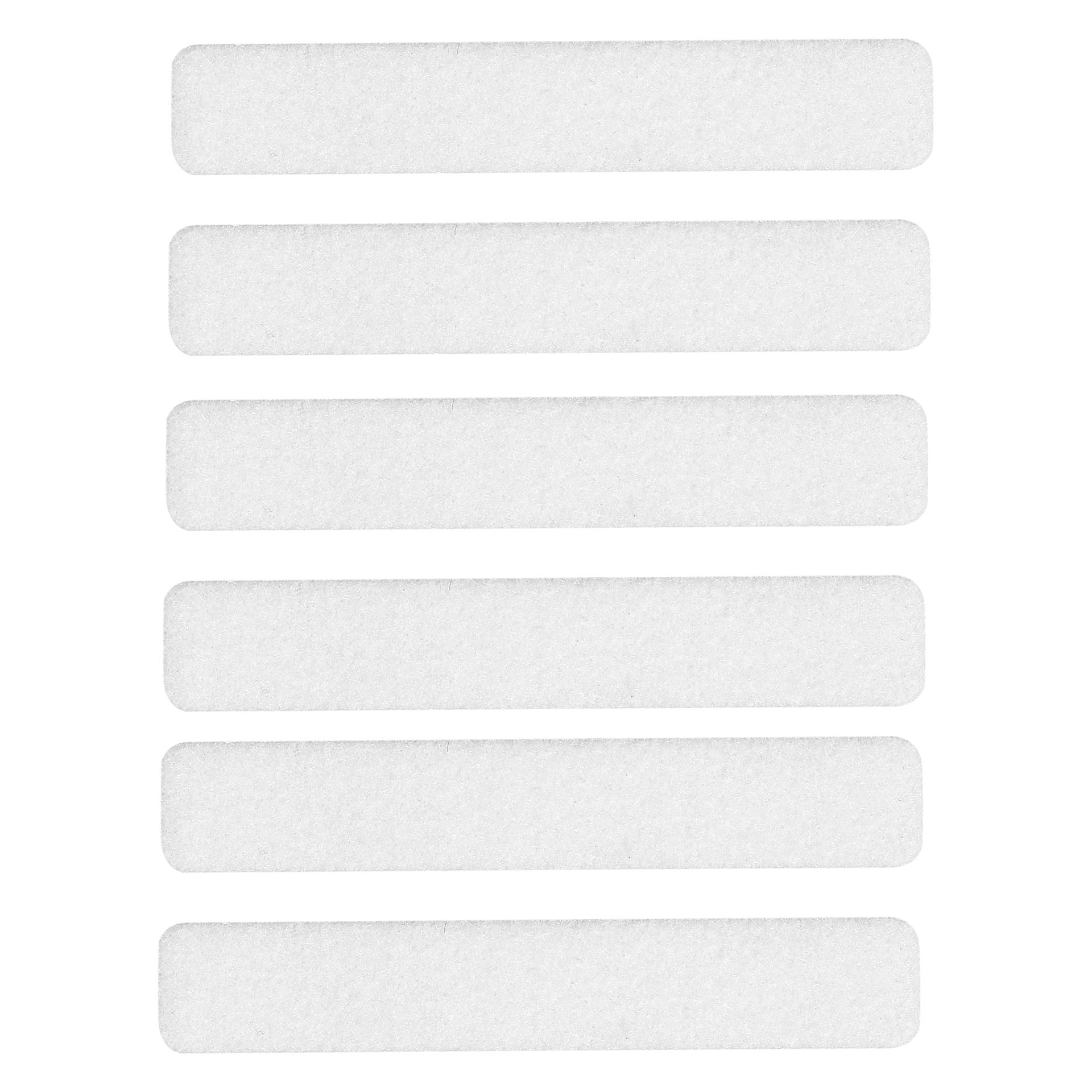 Selbstklebende Filzgleiter Weiß (6er-set) 16x92mm Vorstahl