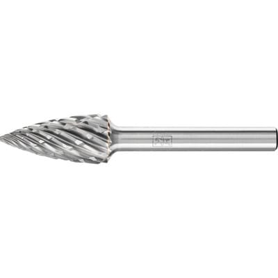 Hartmetall Hochleistungsfrässtift STEEL Spitzbogen SPG Ø 12x25 mm Schaft-Ø 6 mm für Stahl
