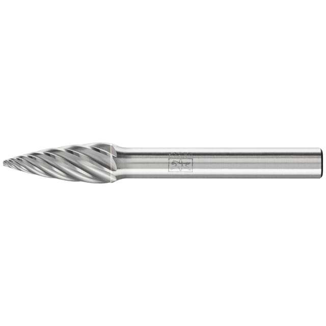 Hartmetall Hochleistungsfrässtift INOX Spitzbogen SPG Ø 08x20mm Schaft-Ø 6 mm für Edelstahl