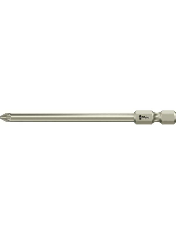 Bit Kreuzschlitz Pozidriv 3855/4 rostfrei 6,3mm / 1/4" PZ1x89mm