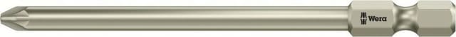 Bit Kreuzschlitz Pozidriv 3855/4 rostfrei 6,3mm / 1/4" PZ2x89mm