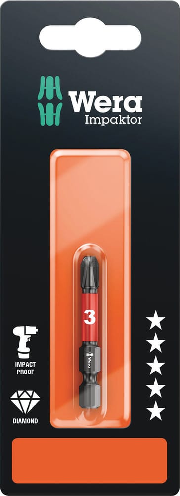 Bit Kreuzschlitz 851/4 IMP DC Impaktor Bits SB PH 3 6,3mm / 1/4" PH3x50mm SB