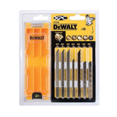 Stichsägeblätter-Set DT2296-QZ 10-teilig für Holz