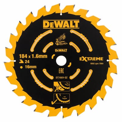 Sägeblatt für Akku-Handkreissägen ø184 x 16mm 24WZ