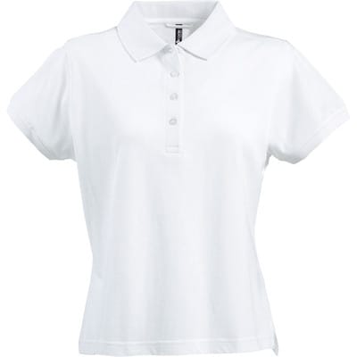Damen-Poloshirt 1723, weiß, Größe XL