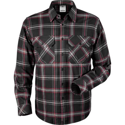 Flanellhemd 7421, schwarz, Größe XS