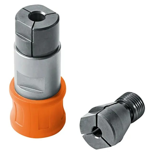 Gewindebohr-Adapter, Zubehör-Schnittstelle QuickIN mit 2 Spannzangen 4,5/6mm