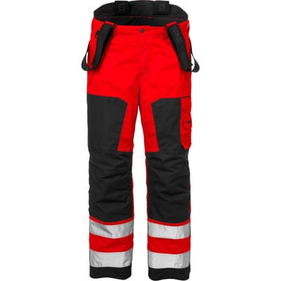 Warnschutz-Latzhose 1014 PLU, warnorange/marineblau, Größe C152