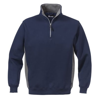 Sweatshirt 1705, dunkelblau/dunkelgrau, Größe XS