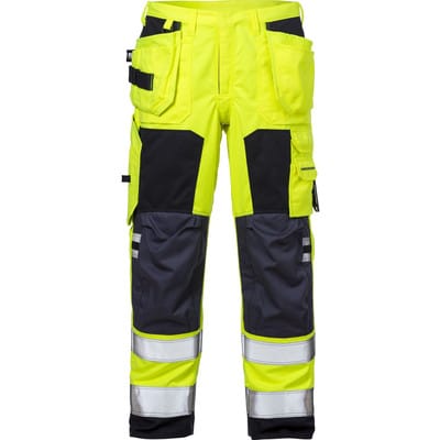 Multinorm-Bundhose Flamestat 2075 ATHS, warngelb/marineblau, Größe C46