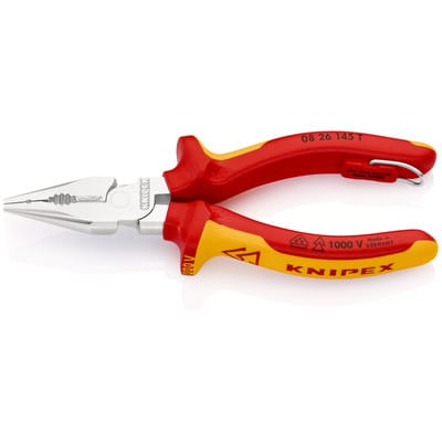 Spitz-Kombizange 08 26 145 T BK verchromt Mehrkomp. mit Öse VDE 145mm