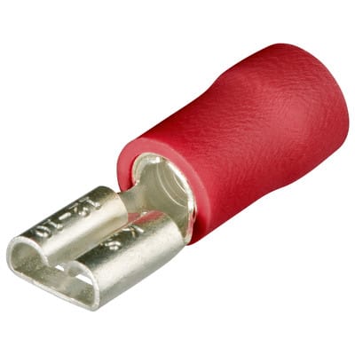 Flachsteckhülse 97 99 010 isoliert DIN 46245 rot 4,8mm 0,5-1mm²
