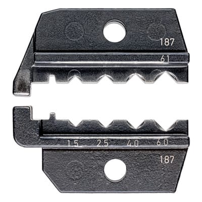 Crimpeinsatz für Crimpz. 97 49 61 Nester: 4 Vierkant-Crimp 1,5-6mm² 15-10