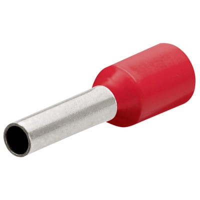 Aderendhülse 97 99 352 mit Kunststoffkragen, á 200 Stück, 1,0mm², rot