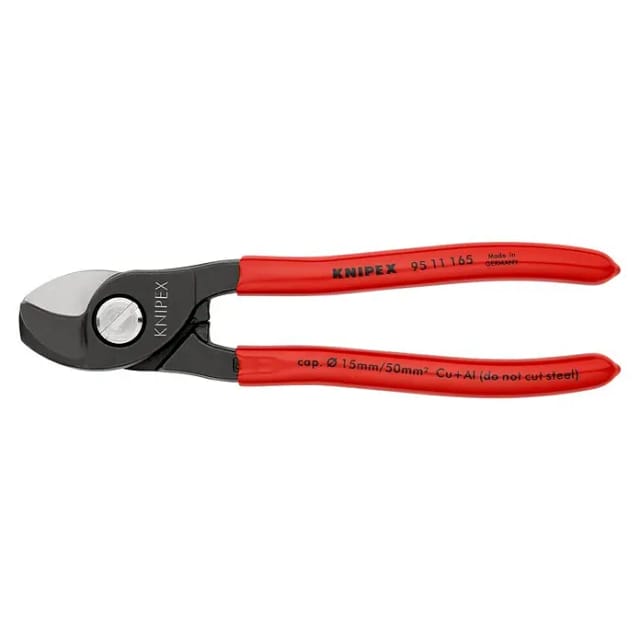 Kabelschere 95 11 165 SB brüniert kunststoffüberzogen ø15mm 165mm