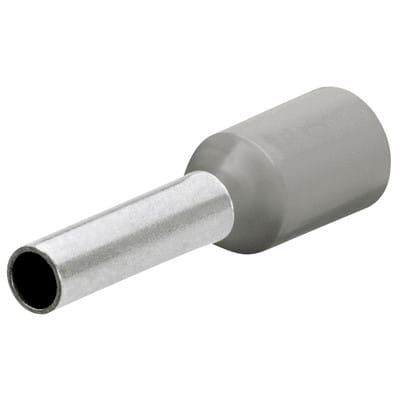 Aderendhülse 97 99 355 mit Kunststoffkragen, á 200 Stück, 4,0mm², grau