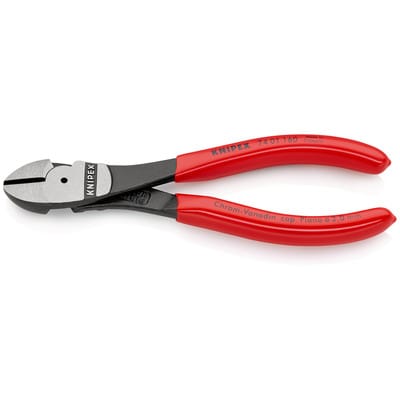 Kraft-Seitenschneider 74 01 160 SB poliert kunststoffüberzogen 160mm