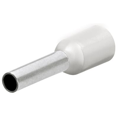 Aderendhülse 97 99 350 mit Kunststoffkragen, á 200 Stück, 0,5mm², weiß