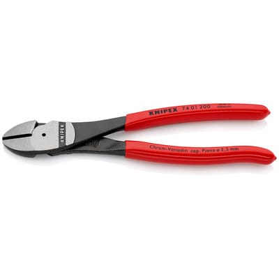 Kraft-Seitenschneider 74 01 200 SB poliert kunststoffüberzogen 200mm