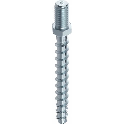 MULTI-MONTI-plus ST mit Ansatzgewinde Sechskantkopf St zn SW 10, 7,5x120mm/ 65mm