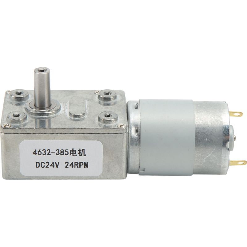 24v Gleichstrom-schneckengetriebemotor Mit 24 U/min Und Selbstbremse, Aluminium Und Messing, Rechts-/linkslauf, Für Fenster- Und Türwinden