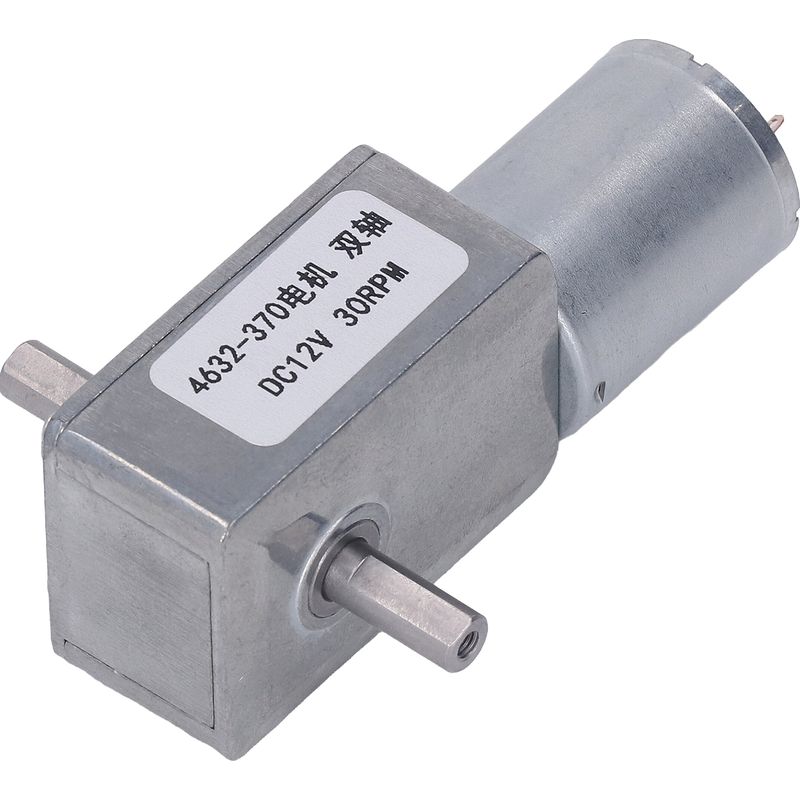 4632-370 Doppelwellen-metall-schneckengetriebemotor 12v Dc 30rpm Hochleistungsmotor Für Fensteröffnung